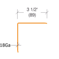 2330 - 18 gauge-  3.5" Wings Stainless Steel Corner Guard