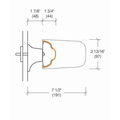 2105 Bed Locator Wallguard, 4' Long