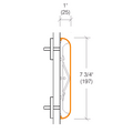 2130.1 Wallguard - Economical, 7.75" High