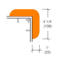2227 Rubber Corner Protection for Carts, Cabinetry & Countertops