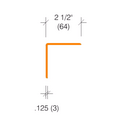 Colored Smooth Polycarbonate Corner Guard 2335 Series