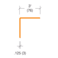 2335.7 - 3" Wings - Clear Corner Guard