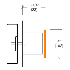 2181 Stainless Steel Crash Rail Tube Bracket