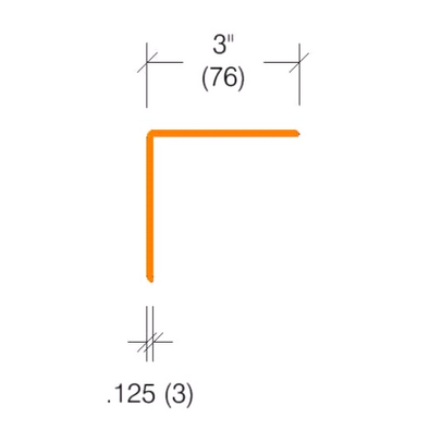 2335.7 - 3" Wings - Clear Corner Guard